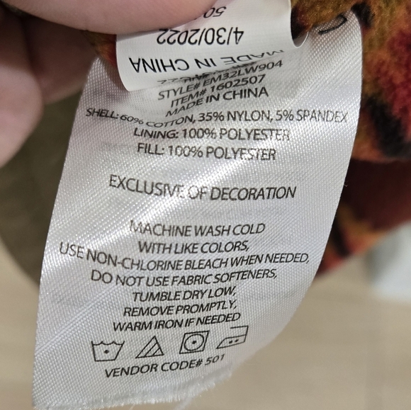 Eddie Bauer fleece lined Voyager shirt jacket khaki - Picture 8 of 8